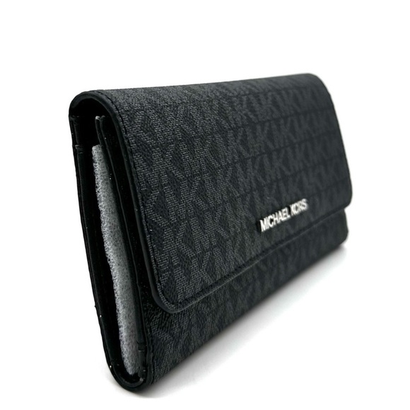 Michael Kors Large Trifold Wallet Black (NWT) - Picture 3 of 8